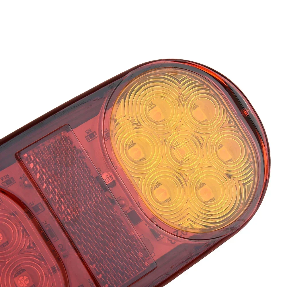 1x DC 10-30V 0.2W Car Truck Trailer Boat Waterproof LED Tail Light Stop Indicator Lamps Replacement Accessories 15.8*7.5*2.5cm