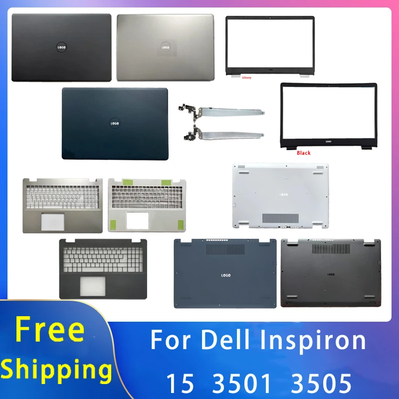 Imagem -01 - para Dell Inspiron 15 3501 3505 Escudo Replacemen Acessórios do Portátil Lcd Capa Traseira Moldura Dianteira Encosto de Mãos Inferior Teclado Novo para dell inspiron 15 3501 3505 escudo replacemen acessorios do portatil lcd capa traseira moldura dianteira encosto de maos inferior teclado novo 01