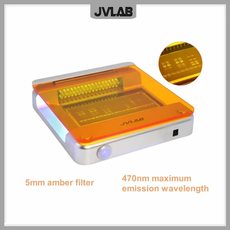 Blue Light Transilluminator Max Gel Size 160*70mm Used For Gel Electrophoresis Observation Wavelength 470nm LED Light