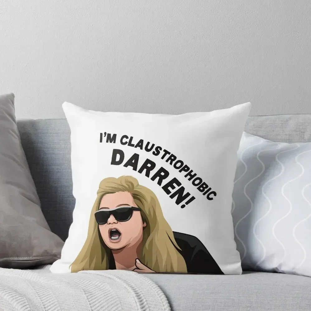 

I'm Claustrophobic Darren! Gemma Collins Merch Throw Pillow Cushions Christmas Pillowcase pillow