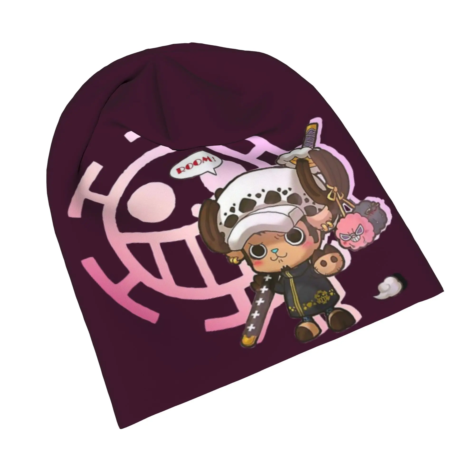 Tony Tony Chopper Trafalgar Law Caps One Piece Fashion Adult Outdoor Skullies Beanies Hats Spring Warm Dual-use Bonnet Hats