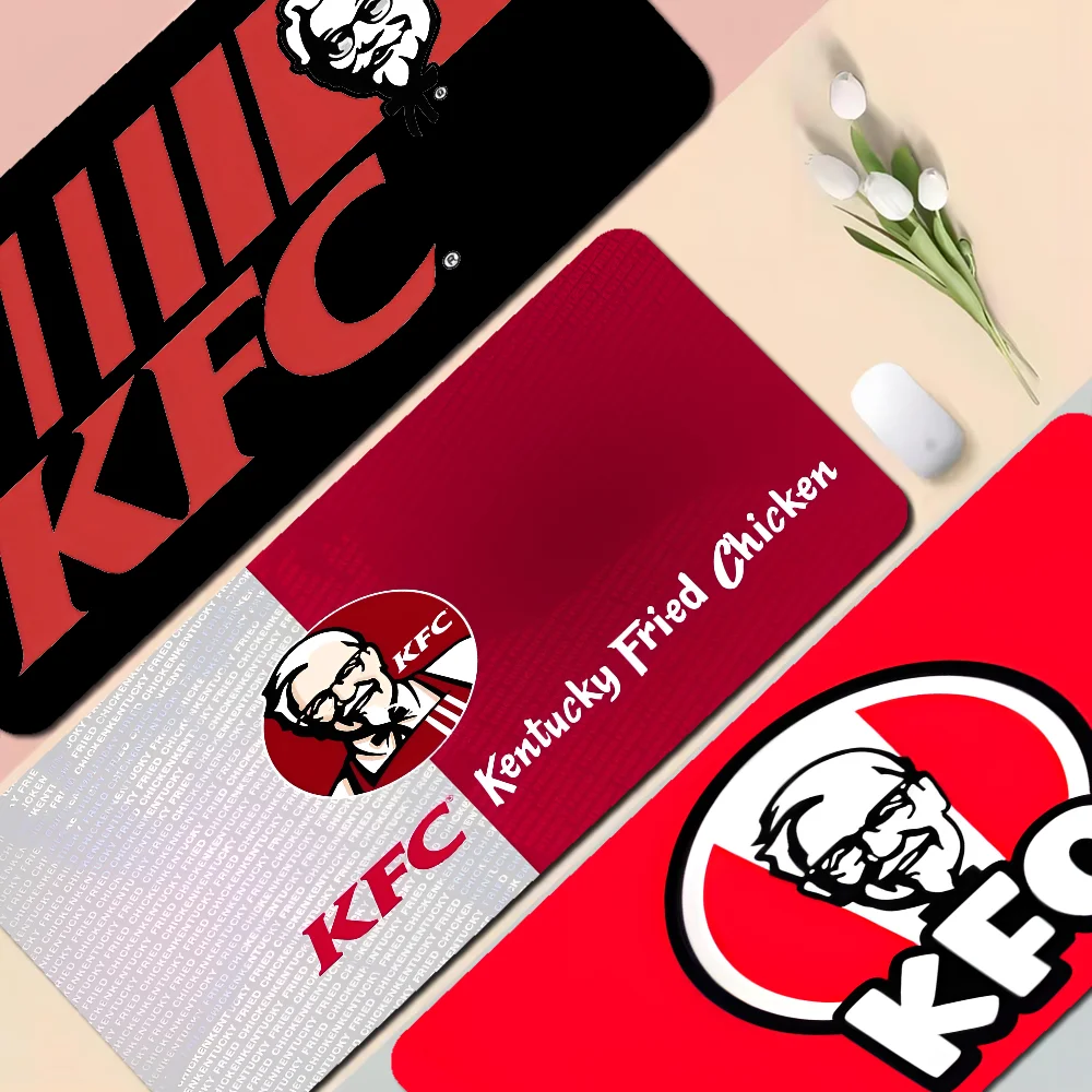 F-Fashion K-kfc Logo Rubber XXL Gaming Laptop Computer Desk Mat Mouse Pad Mouse Mat Notbook Mousepad Gamer