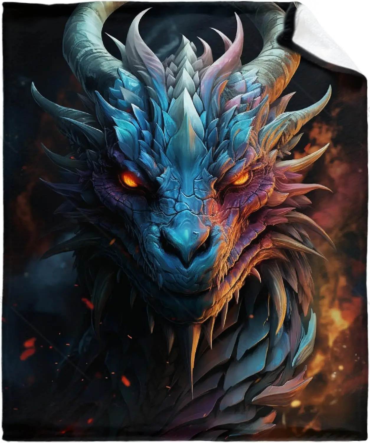 Ultra Soft Flannel Throw Blanket Dragon All Season Warm and Cozy Quilt Blanket for Bedroom Couch Office for Men Women image 2