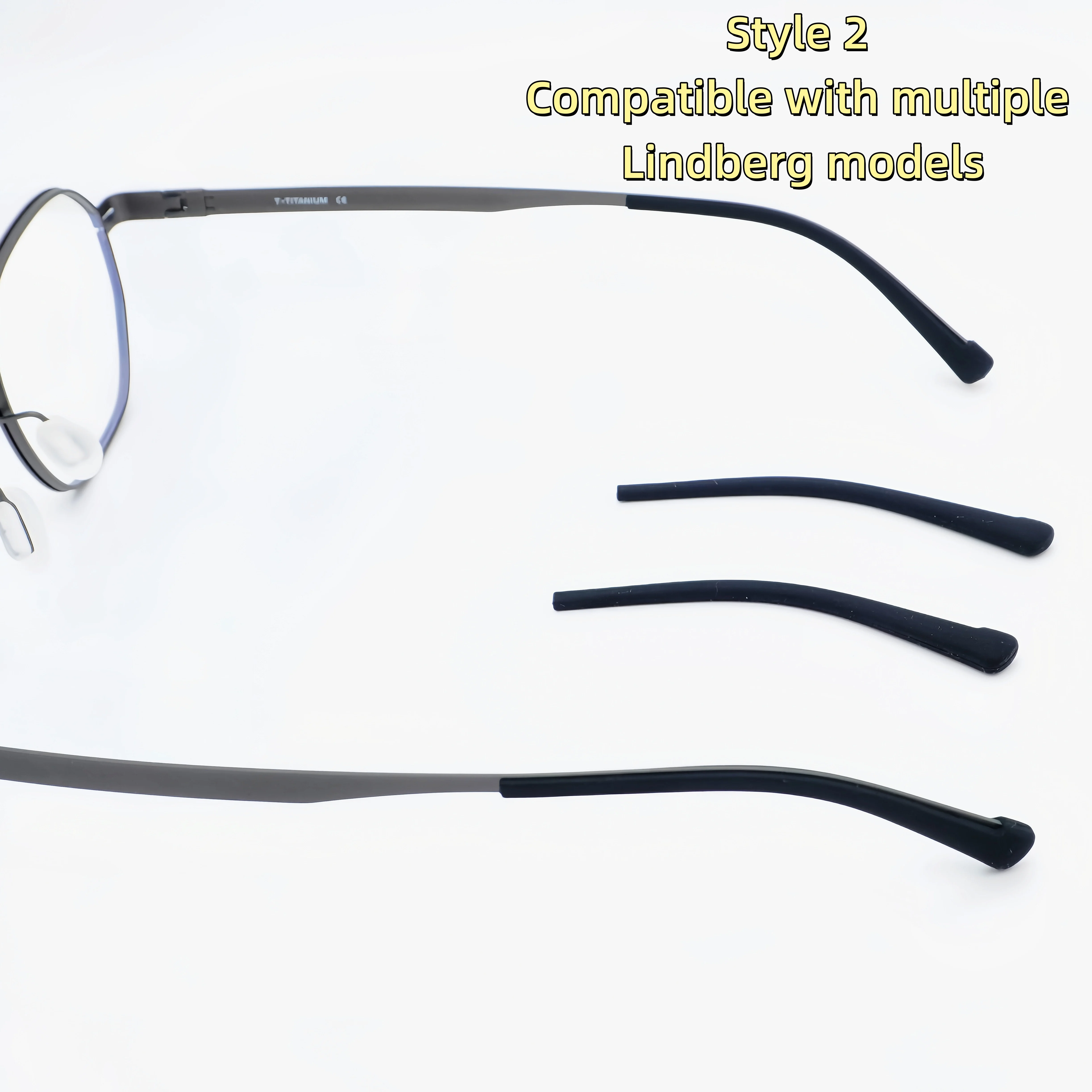 Lindberg-kompatible Silikon-Brillenbügelspitzen, passend für mehrere Modelle, weich und bequem – Detail 6