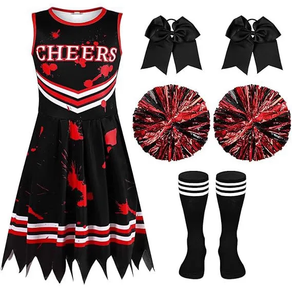 New Halloween Party Costume Pirate Costume Children's Digital Print Cheerleading Costume
