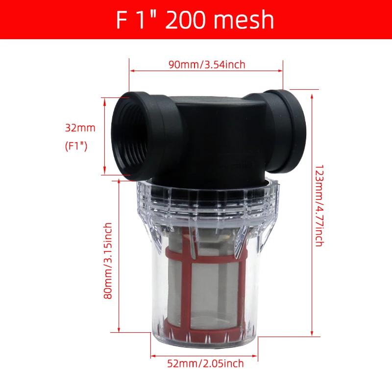 Tuin Watering Filter 1/2 ''3/4'' 1 ''Plastic Irrigatiesysteem Onzuiverheid Voorfilter Aquacultuur Huishoudelijke Waterleiding filter