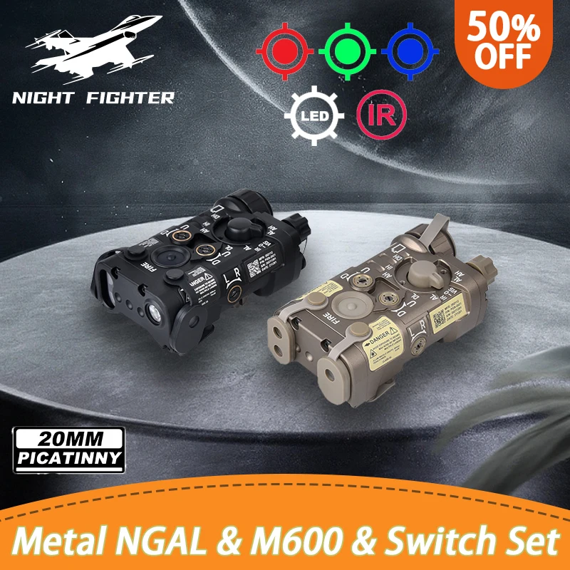 

Metal Tactics NGAL Red Green Blue Indicator Surefir M300A M600C Hunting Scout Light Airsoft With AXON Dual Control Switch Fit 20