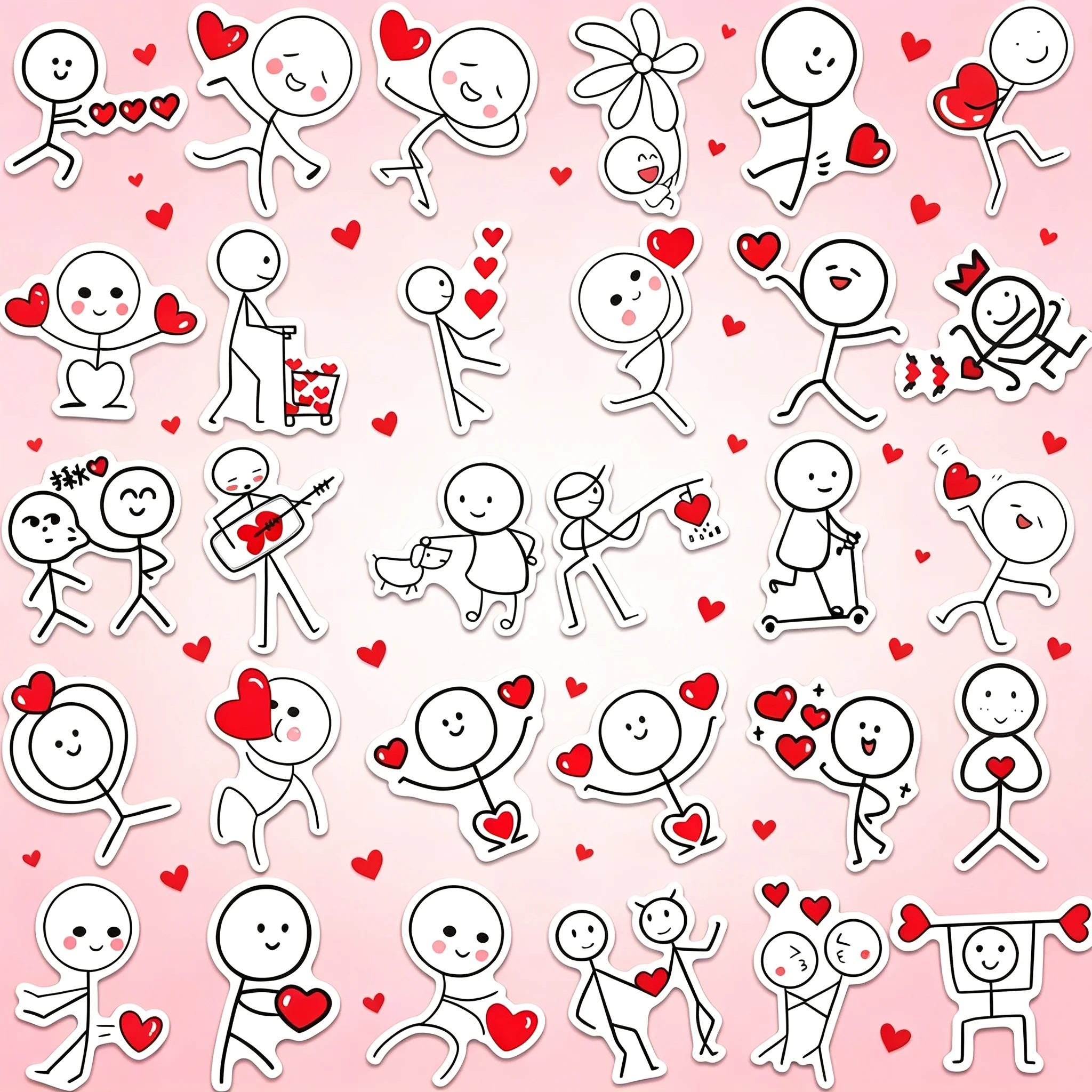 The same style 5-pack stickers, 50 pieces per pack, a total of 250 pieces of cute Fireman figurine stickers. Creative and high-q