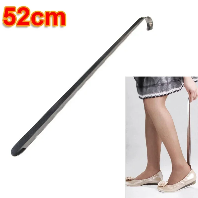 52 cm extra langer Schuhlöffel aus Edelstahl, silberfarben, Metall, Schuhentferner, Schuhlöffel-Heber, Hilfsmittel, Slip-Schuhziehwerkzeug, Schuhlöffel – Detail 1