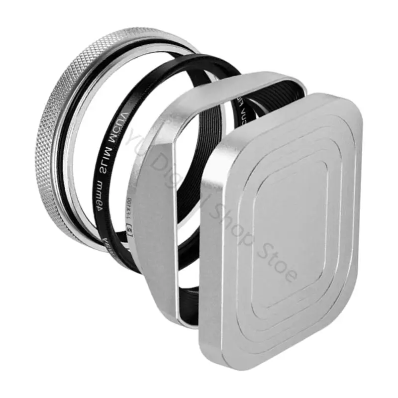 96BA Aluminium-Gegenlichtblende, Ersatz für X100V/X100VI/X100F, Gegenlichtblende, Gegenlichtblende, Kamera-Objektivschutz – Detail 4