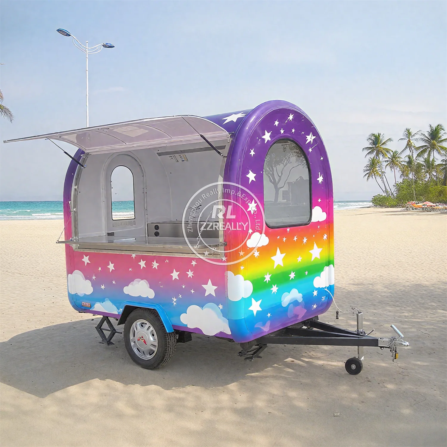 

Mobile Food Truck Concession Trailers Fully Equipped Pizza Truck Bbq Hot Dog Cart Fast Food Trailer With Kitchen Equipment