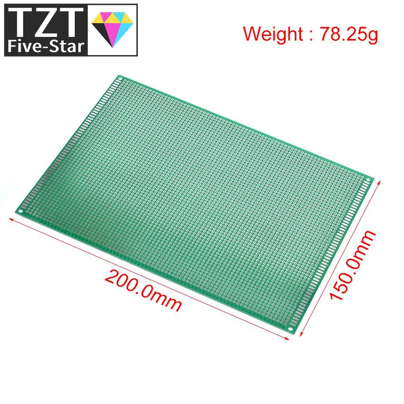 TZT 1/3 قطعة 15x20 سنتيمتر 150x200 مللي متر جانب واحد النموذج مجلس العالمي لوحة دوائر كهربائية Protoboard