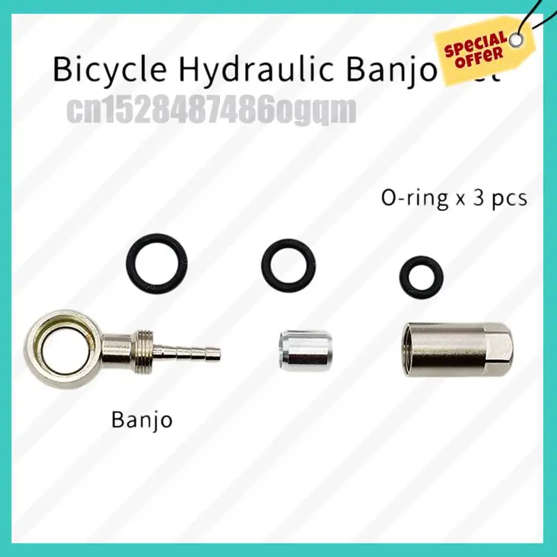 Abjz conector banjo de freio a disco de bicicleta, kit de parafuso de anel de azeitonas com agulha de óleo para sram nível tlm/ultimate a1, pinças código r b1