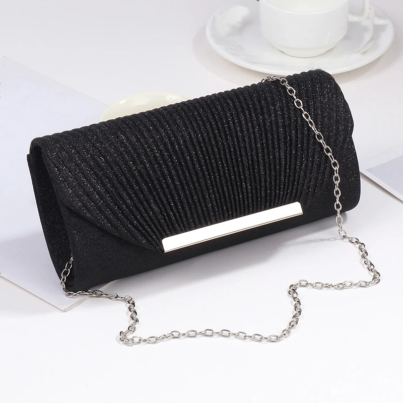 Fashion Elegant Clutch Bag New 2023 Hot Selling Chain Dinner Bag Bride Bridesmaid Lady Handbag Factory Outlet