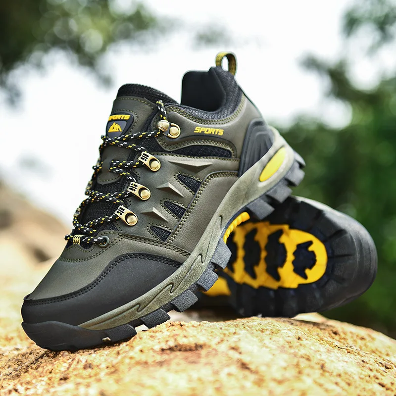 Mountaineering quick-dry breathable sports shoes, outdoor running low-top shoes, non-slip, wear-resistant, lightweight for hiking