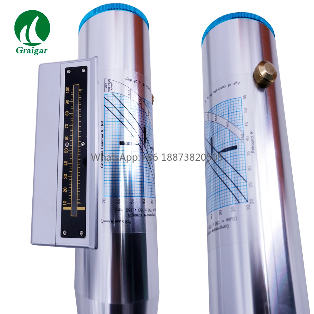 HT225-V Integrated Digital Voice Concrete Rebound Test Hammer with Printer Test Range 10-60Mpa