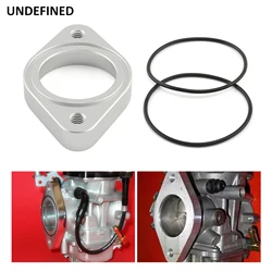 Aluminum Motorcycle Carburetor Intake Manifolds Adapter Flange CV40MM For Harley Softail Custom FXSTC FXST Sportster XL883 1100