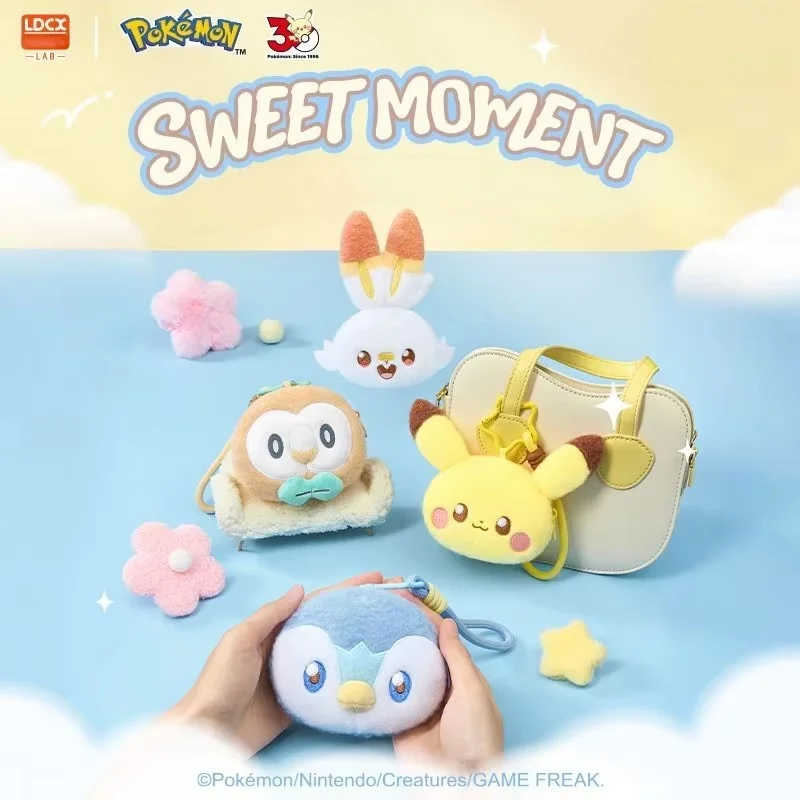 Hot Sale LDCX Pokemon Pokatian Plush Quiet First Encounter Storage Wallet Cute Bag Pendant Anime Trendy Collectible Toy Gift
