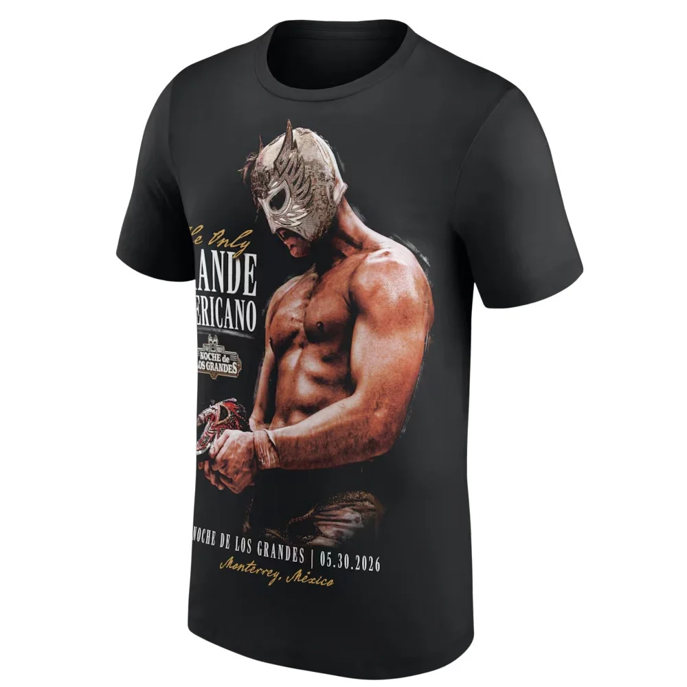 Men's Black El Grande Americano The Only T-Shirt 3D Printed Sports Quick Dry Short Sleeve Tee Daily Casual Plus Size T-Shirt 5XL