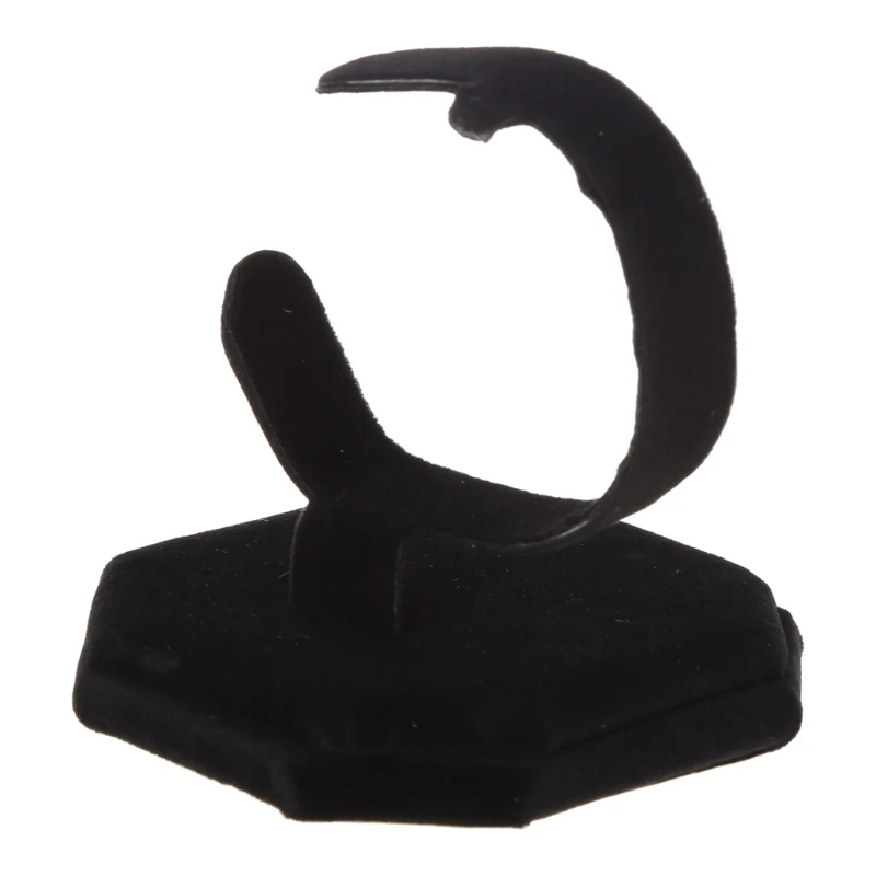 Black C-shaped Bracelet Rack Suede Scratch-resistant Watch Display Rack Bracelet Storage Rack Product Display Rack