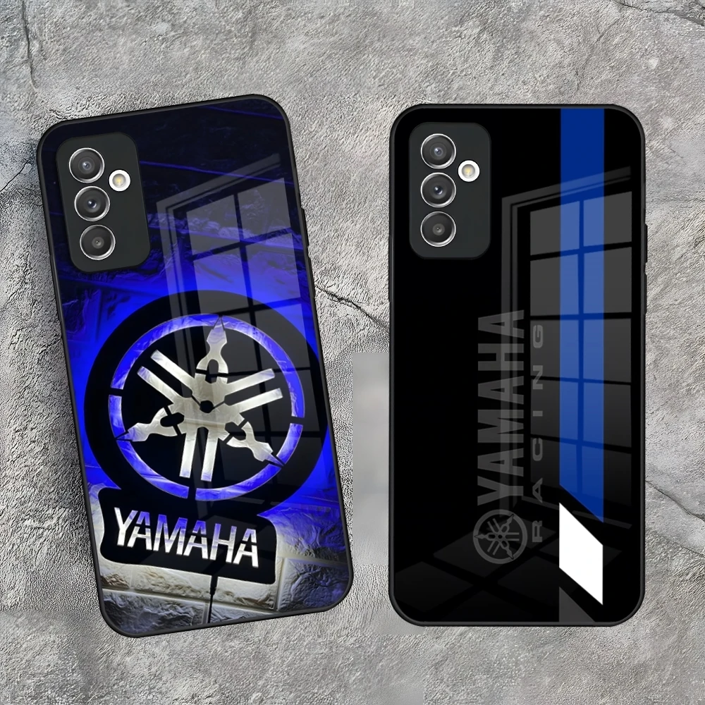 Coque de téléphone de course de moto y-yamaha, étui en verre Ultra pour Samsung Galaxy S25 S24 S21 S20 S23 S22 note 20 FE Edge plus