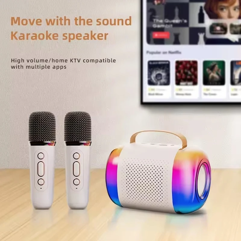 NEW-K Song Bluetooth Speaker Microphone Audio Microphone Karaoke Children's Portable Home K-Song Integrated Stereo