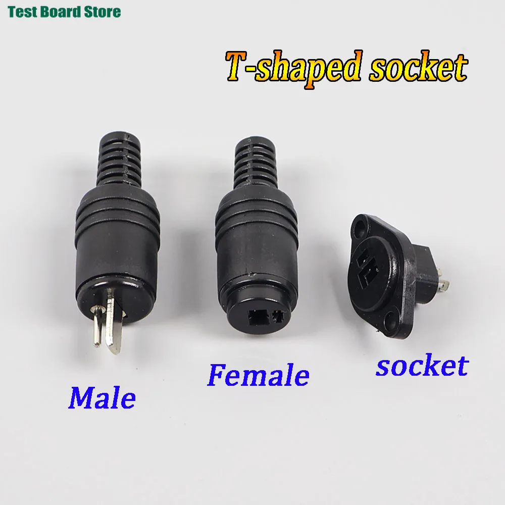 1/2/5pcs 2 Pin Black DIN Plug Speaker and HiFi Connector Screw Terminals Connector Power Audio Lamp Signal Plug Adapters
