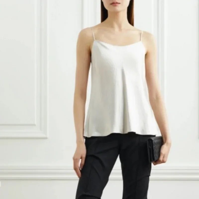 

Summer Niche New Camisole Satin Acetate Elegant Top Women