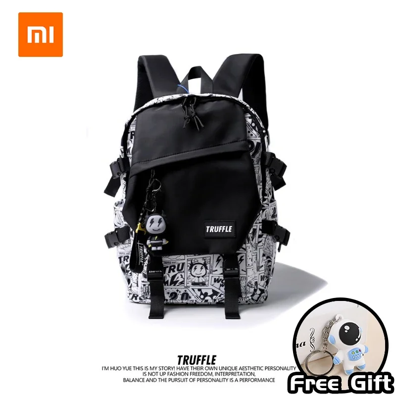 Xiaomi TRUFFLE Original Anime Backpack Laptop Bag, Men's and Women's Outdoor Travel Backpack School Trendy Backpack