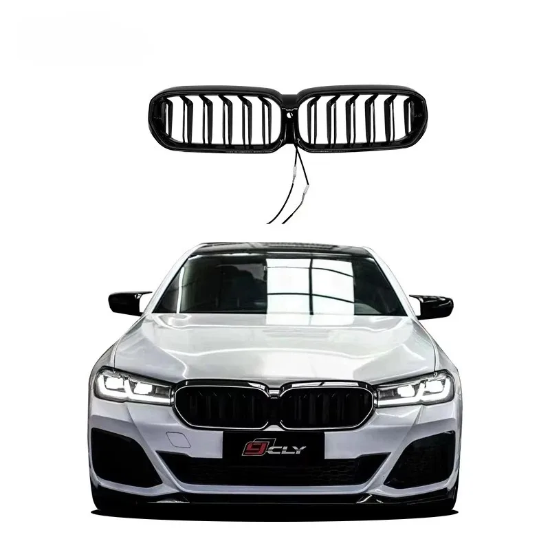 Factory Hot SellingFactory Hot SellingFor 2021- 2023  5 Series  G30 /G38  Led Light Grille Auto Body Parts Car Front Bumper Gril