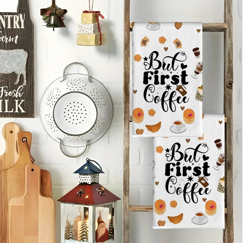 2 pièces, serviettes de cuisin - Coffee Tea Good Morning avis et prix