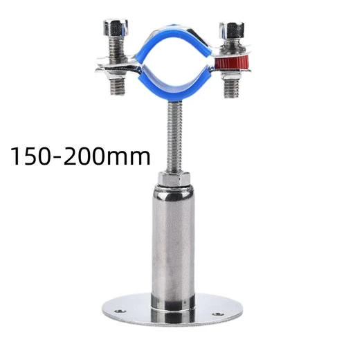 Imagen 2 del producto Abrazadera de tubo SS304 de acero inoxidable con diámetro exterior de 15-89mm, soporte de Clip con placa Base, longitud del poste 30-50mm/50/100mm/ 100150 mm/150-200 mm