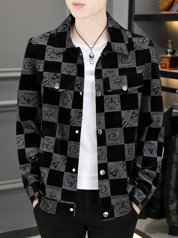 

Мужская повседневная куртка Sli Slim Fit: модная молодежная универсальная верхняя одежда для осеннего сезона из легкого полиэфирного волокна