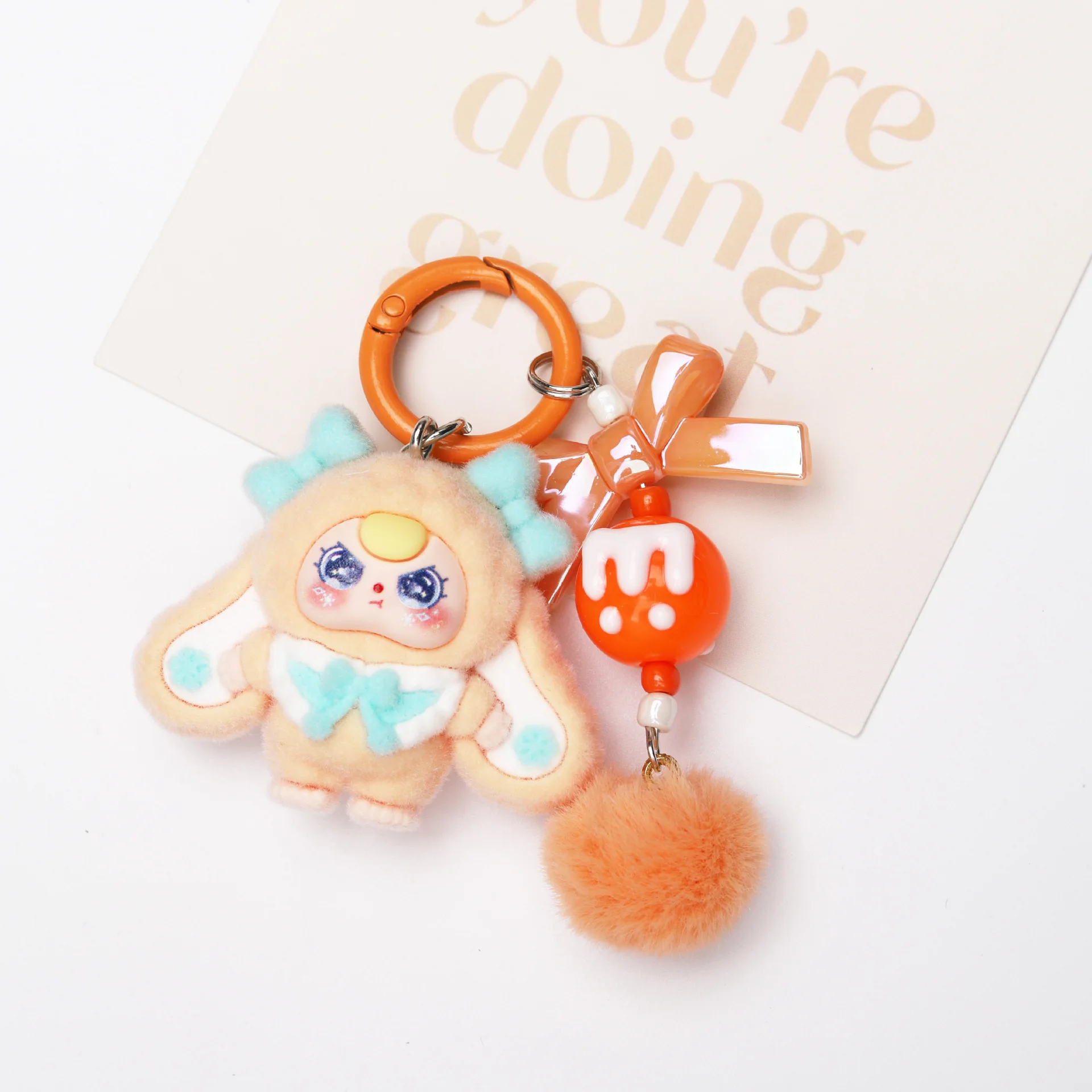 1 قطعة دمية لعب المد الشتوي سلسلة مفاتيح كرتونية زينة المد لعب قلادة صغيرة