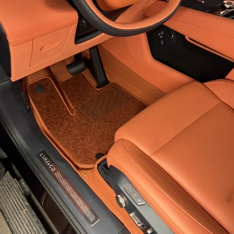 

Double LayerCustom Nappa Leather Anti-Slip Car Foot Protect Mat For LYNK&CO 900 2025-Present Waterproof Floor Pad Accessory