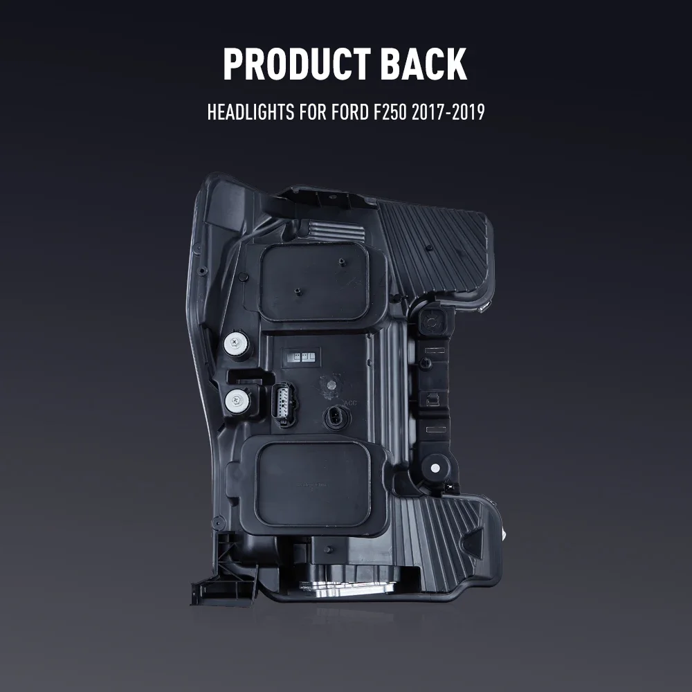 Sepasang Lampu Depan Mobil LED Untuk FORD F250 Lampu Depan 2017-2019 Lampu Depan Depan DRL Lampu Sein Plug and Play