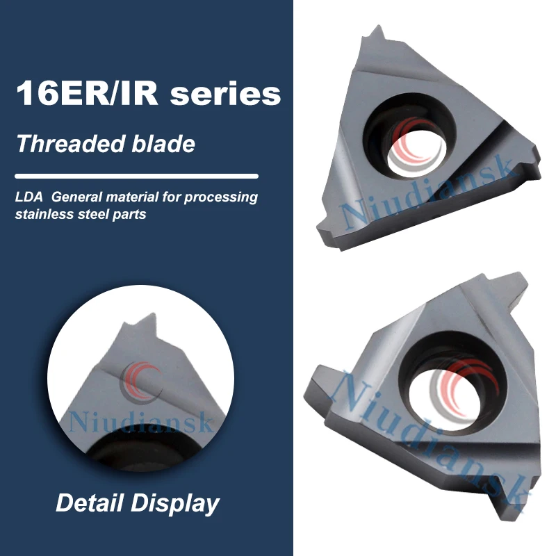 DESKAR شفرات موضوع شبه منحرف 16ER/IR 1.5/2/2.5/3TR W-نوع الموضوع أداة 16ER/IR 8/14/24 واط LDA الموضوع إدراج المواد العالمية