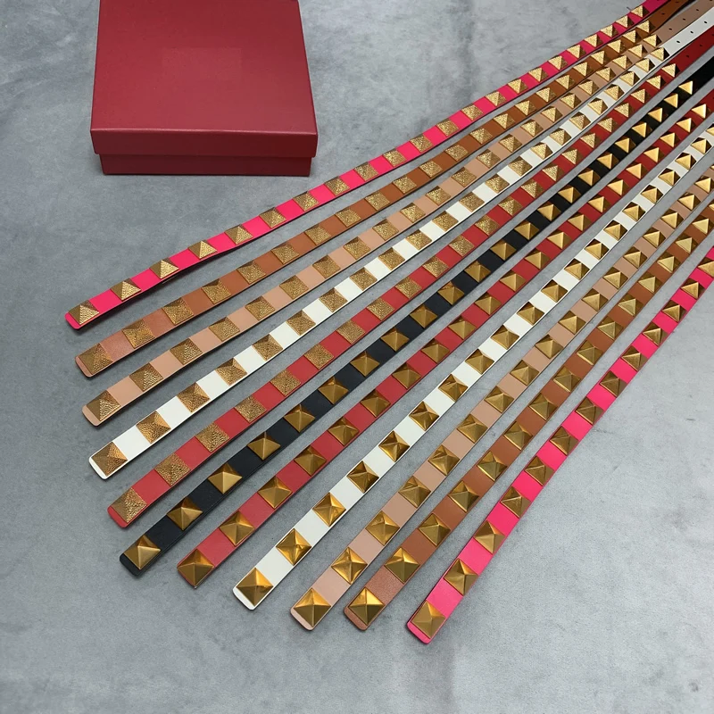 Mode Riem 2.0 Koeienhuid Double Layer Hardware Riem Vrouwen Taille Collectie Rok Riem Toren Decoratieve Riem