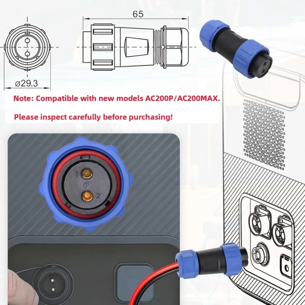 To SP21 Pure Copper Outdoor Charging Cable for Mobile Energy Storage Devices 12AWG Compatible with Portable Power Stations