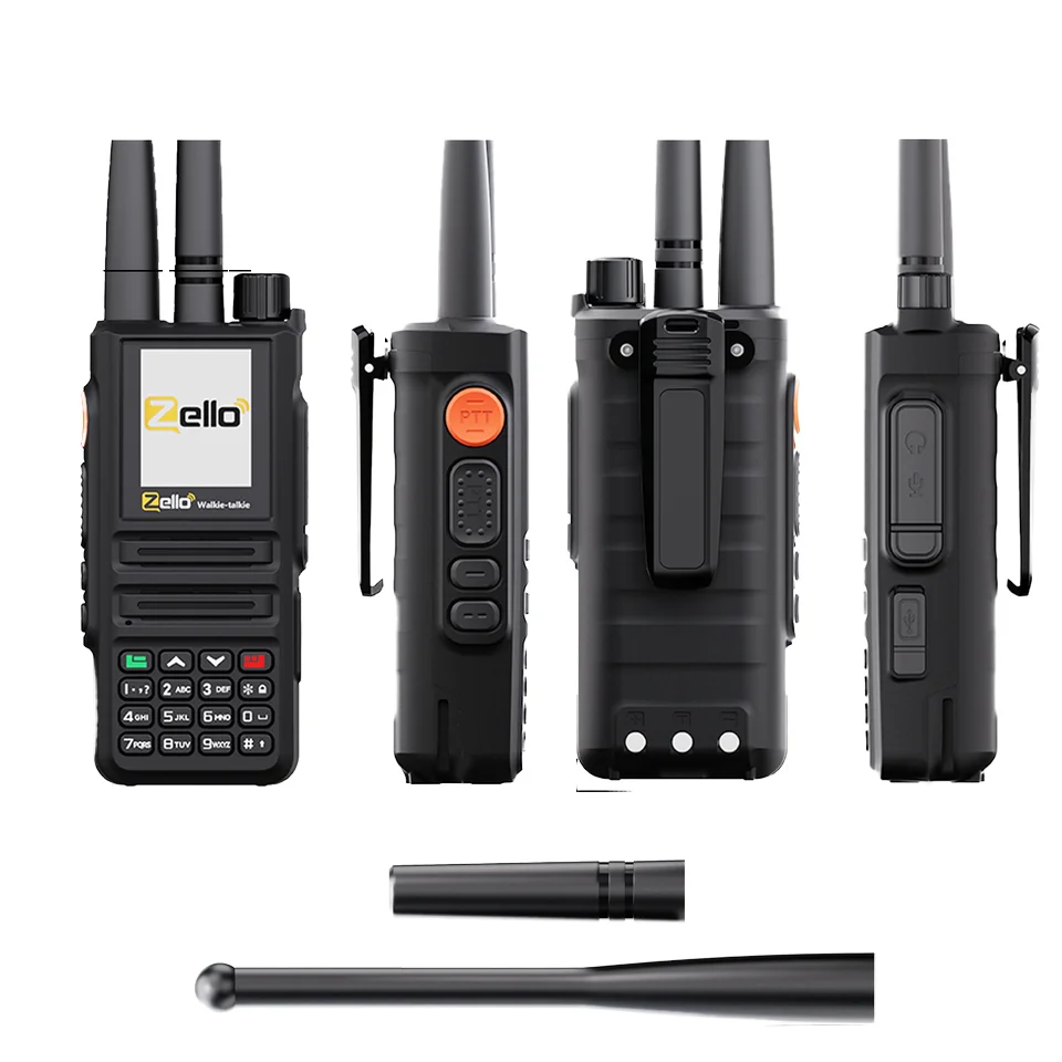 

4G VHF Sim Card WiFi Network Cell Phone Radio Long Range 5000 Miles Satellite Phone Professional POC Android Zello Walkie Talkie