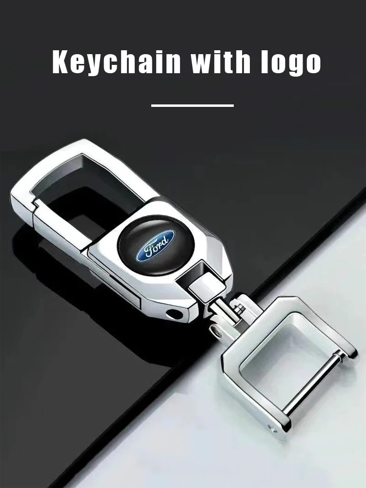 Metal Car Styling Key Chain Creative Keyring For Ford F150 F250 Mondeo Focus MK3 Mk4 Mk5 C-MAX Fiesta Ranger Galaxy Fusion Kuga