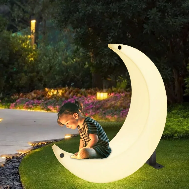 Moon waterproof lawn lamp Villa courtyard terrace garden light hotel B&B decoration atmosphere deckchair floor lamp