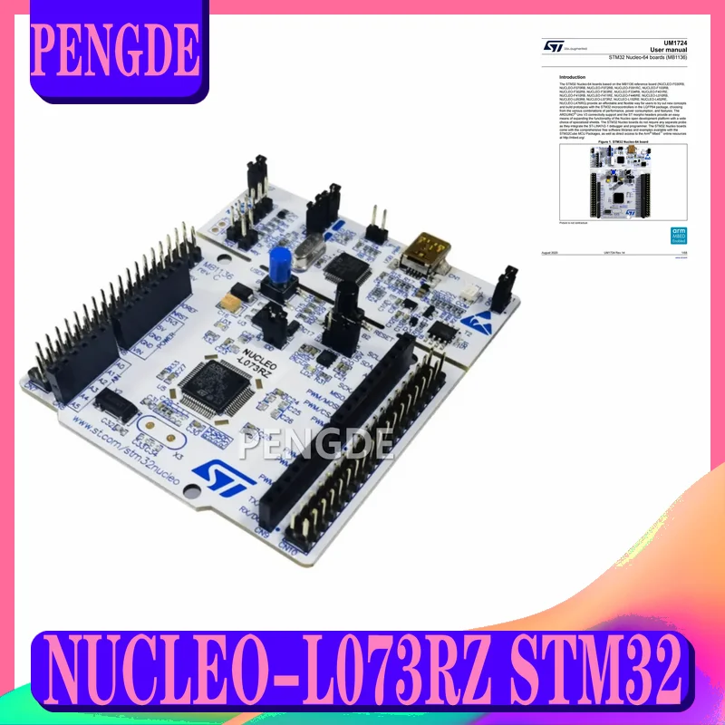 NUCLEO-L073RZ STM32 Nucleo-64 development board with STM32L073RZT6 MCU supports Arduino and ST morpho connectivity