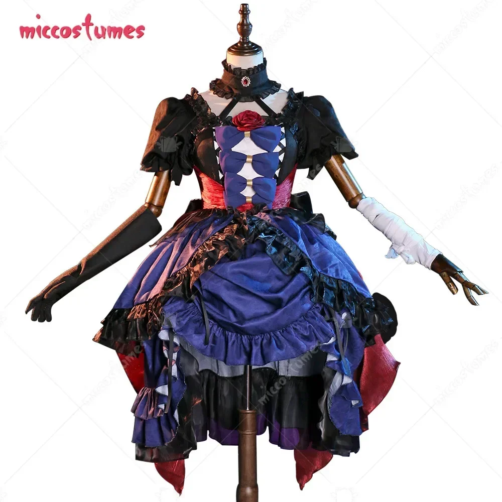 

Miccostumes Women's Rikka Cosplay Costume Gohtic Lolita Dress Set Cosplay Costume or Halloween Cosplay Costumes