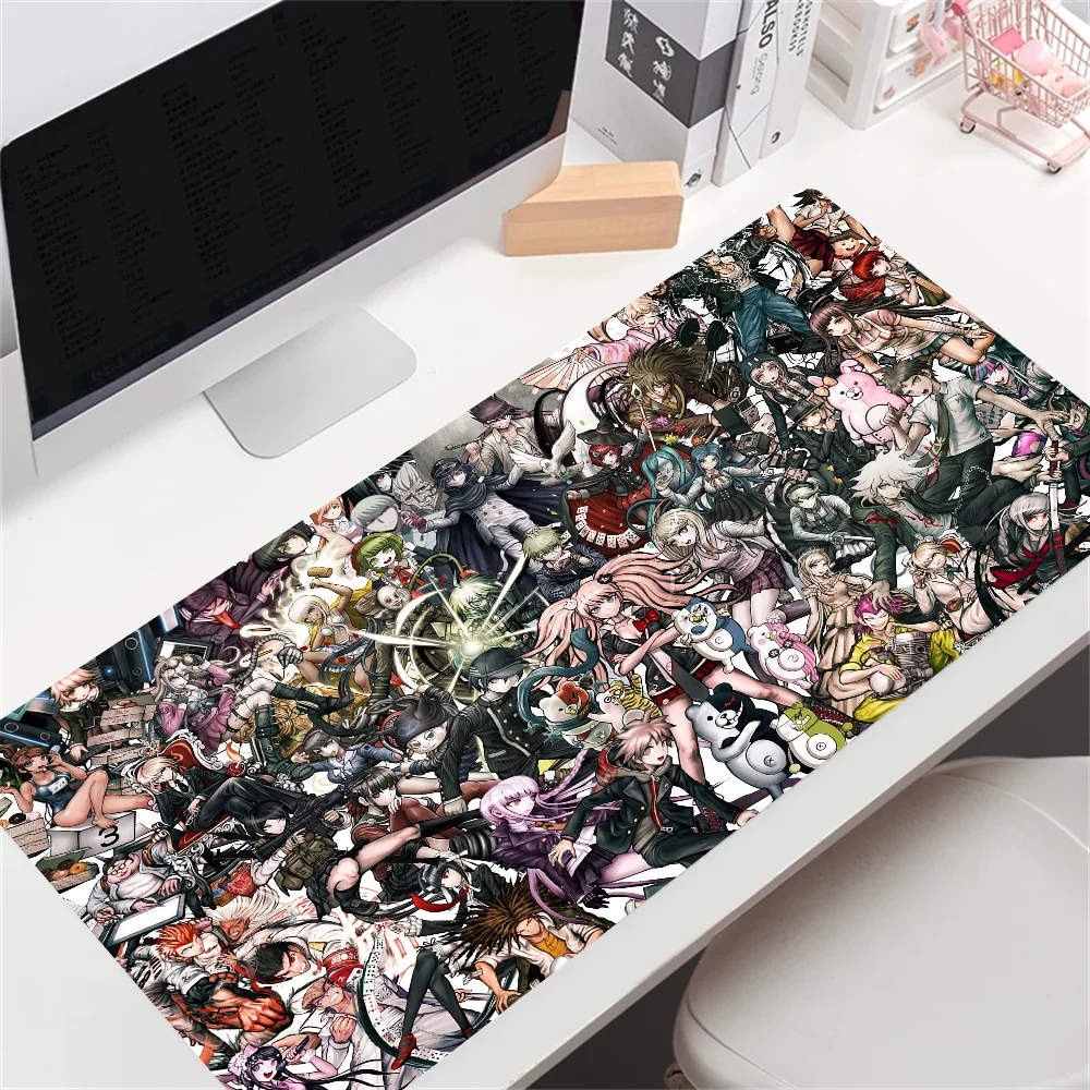 

XXL Game Laptop Mausepad Danganronpa Rubber Mouse Pad Large Gaming Accessories Lock Edge Keyboard Mat Desk Pad Computer Mousepad