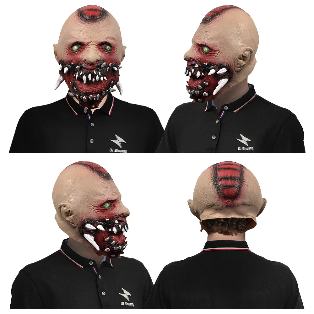 Anime Terror Cyborg Vampire Masks Cosplay Costume Latex Mask Halloween Masquerade Party Carnival Prop
