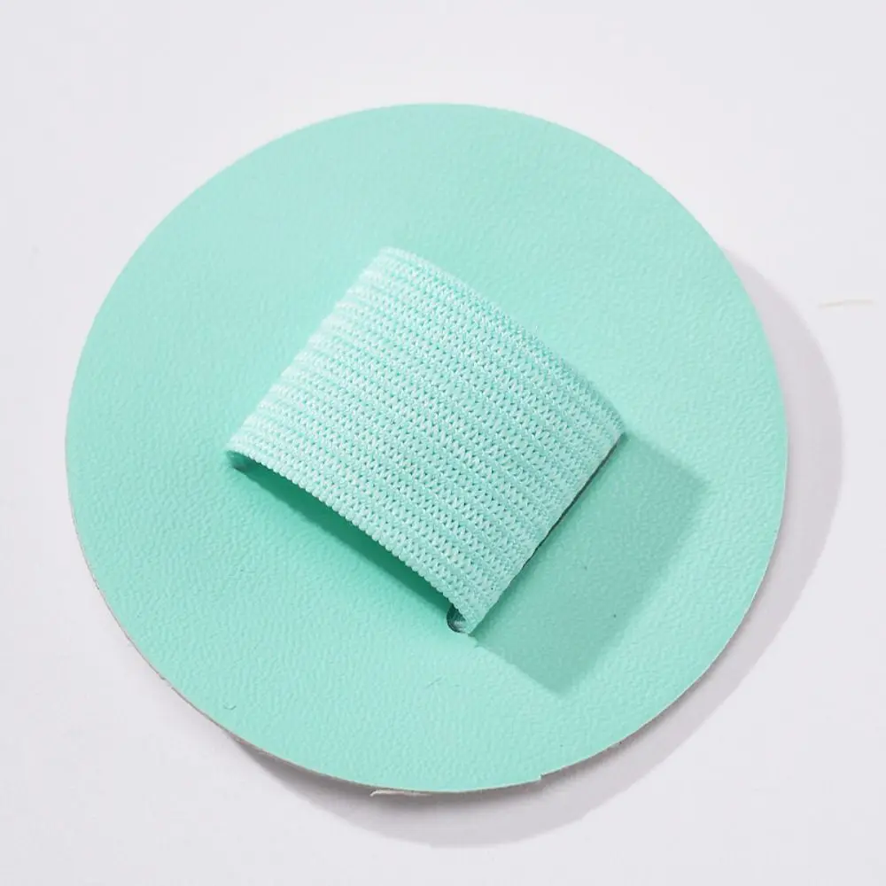 Self-adhesive Round Pen Holder Love Shaped Elastic Loop Aesthetic Pen Holder Insert Tablet Accessories Leather Pen Holder