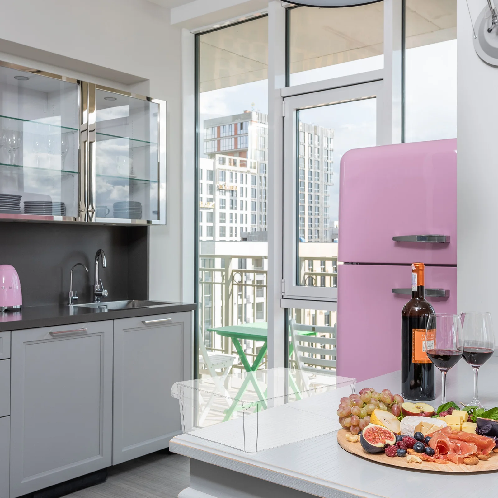 

Fresh Keep Box Stackable Refrigerator Food Storage Container For Fruits Vegetables Snack Organizer Kitchen Bins