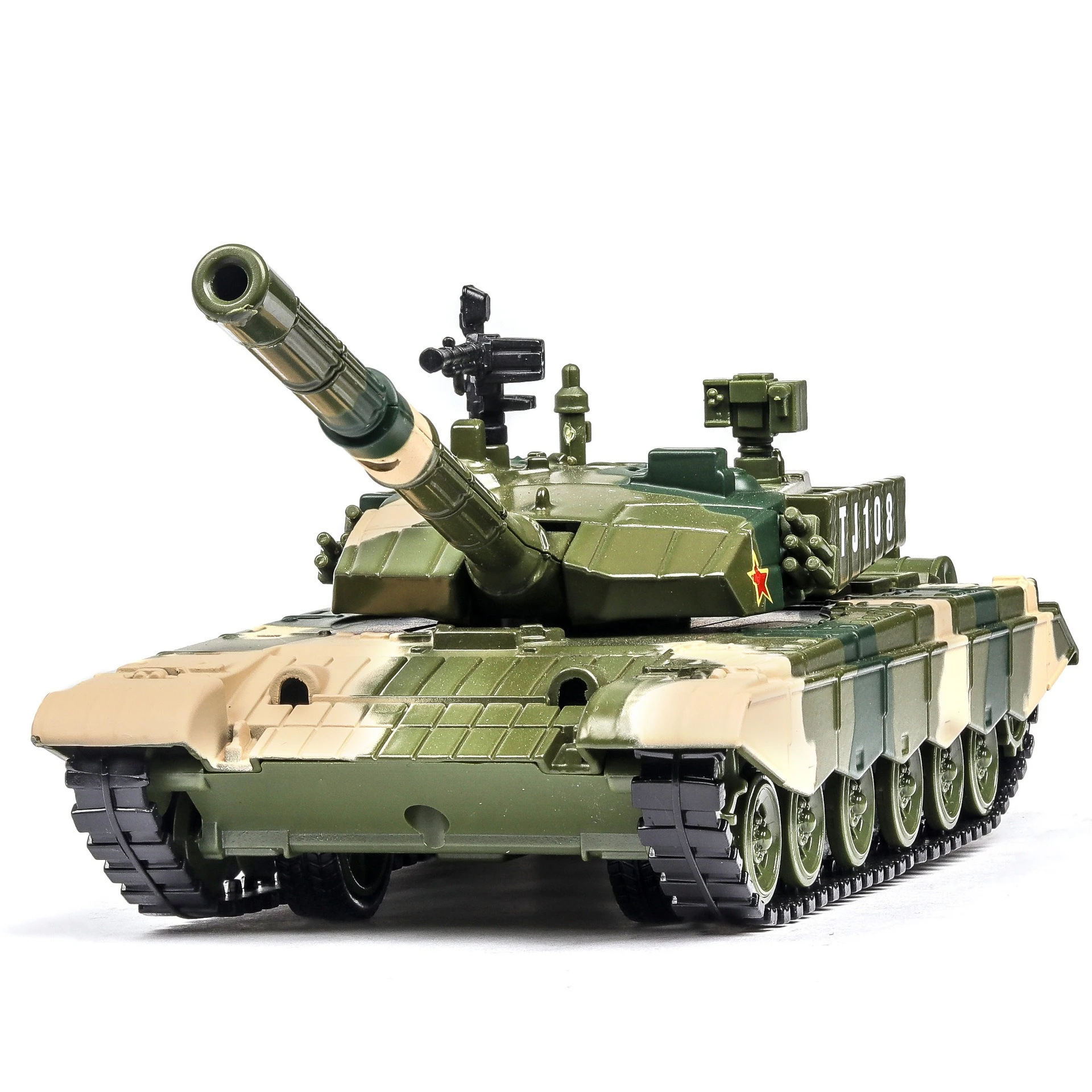 

Diecast Military Model Toy Main Battle Tank Miniature Replica With Sound & Light