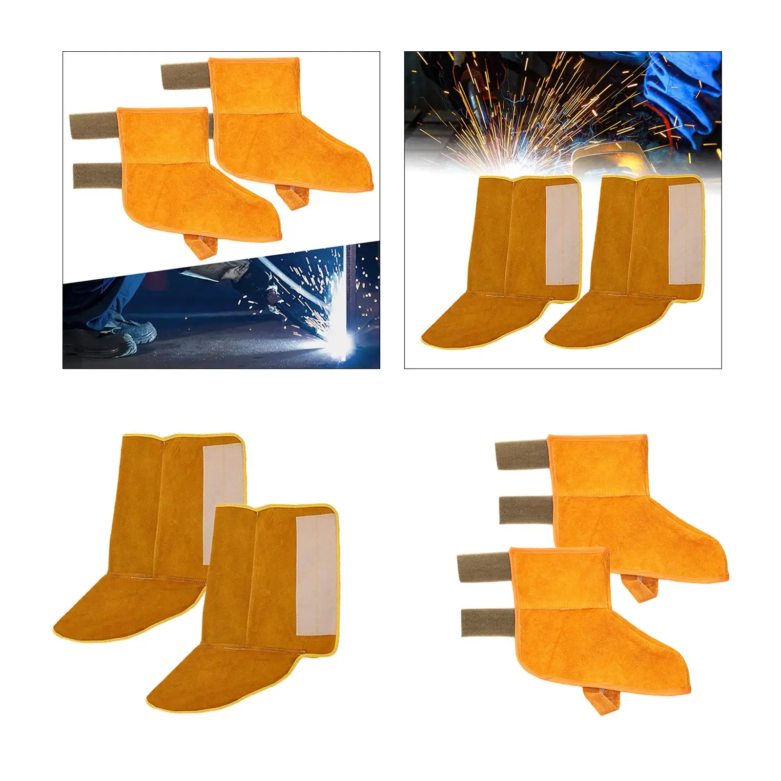 Welding Shoes Covers Abrasion Resistant Welding Boot Protectors Personal Protective Equipment Welded Foot Covers Welding Spats